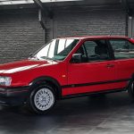 photo d'une Volskwagen Polo G40 de 1992 rouge à vendre chez Classic42 Classic German Car Dealer www.classic42.be