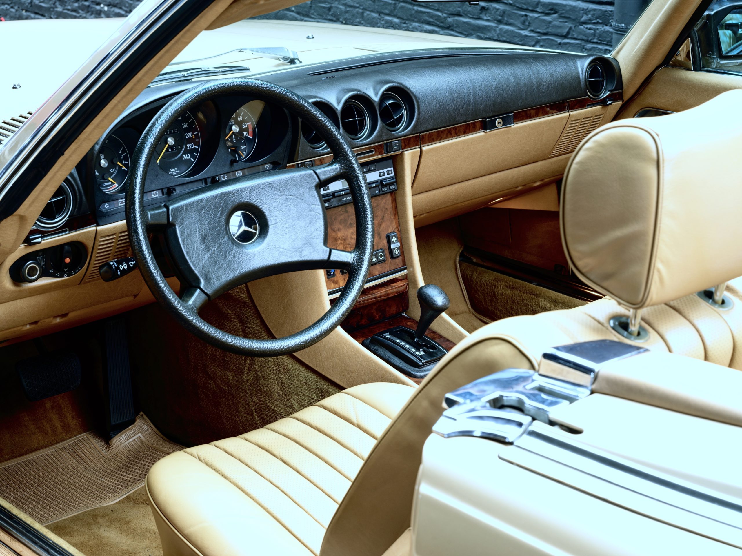 Photo of a 1983 automatic Mercedes 380 SL for sale at Classic 42, the Classic Car Specialist in Belgium