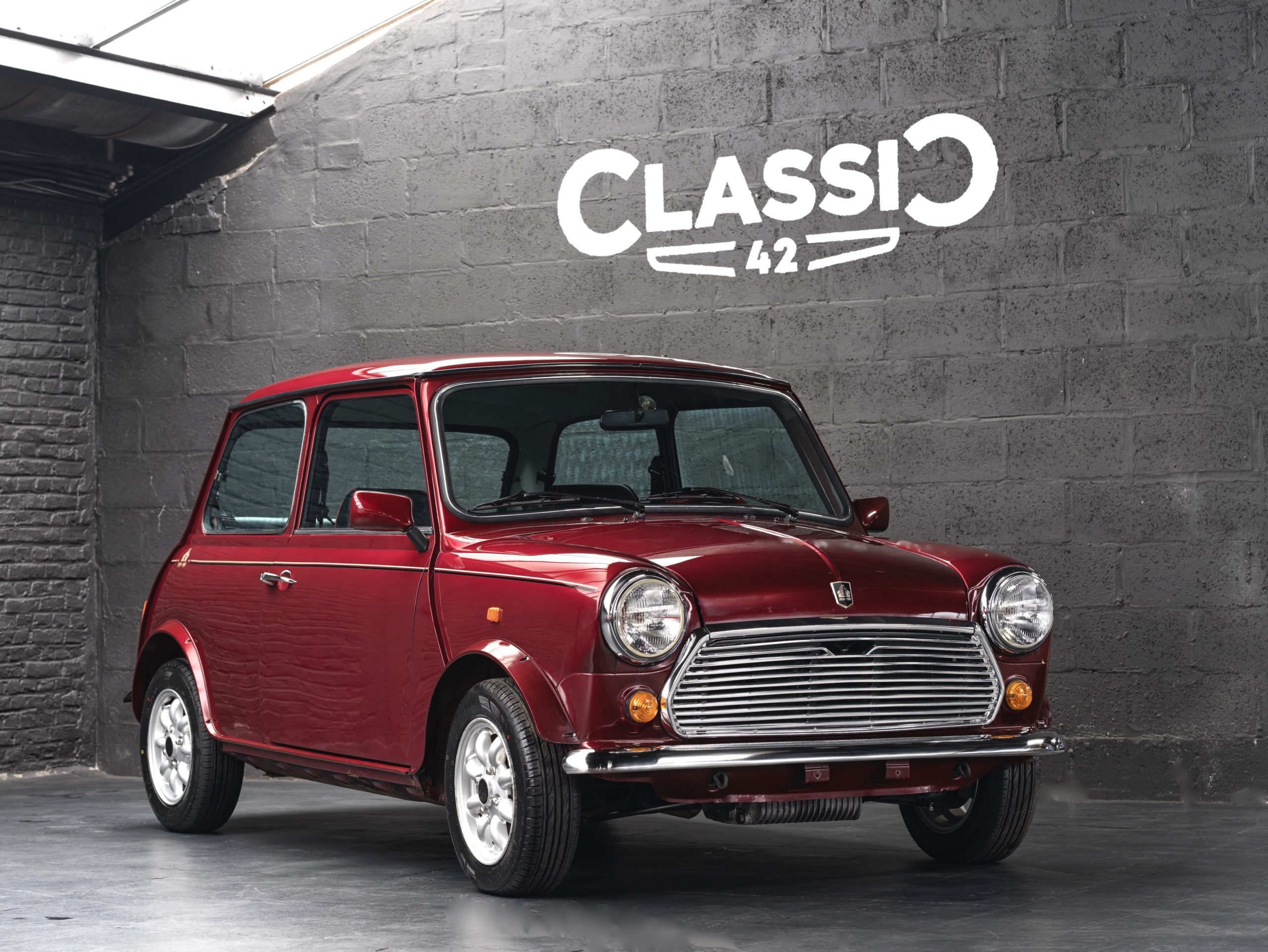 Mini 30th Anniversary Edition 1989 rouge occasion en vente chez Classic 42 - Voitures Classique Belgique