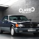 Photo d'une Mercedes 500 SEC occasion de 1986 en vente par Classic 42 | Spécialiste Mercedes Occasion