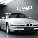 Exterior view of a 1991 BMW 850i 6 speed manual for sale with Classic 42 Belgium