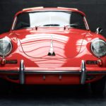 Porsche 356 Cabriolet rouge de 1964