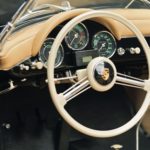 volant et tableau de bord d'une Porsche 356 A 1600 SPEEDSTER de 1958 a vendre chez Classic 42